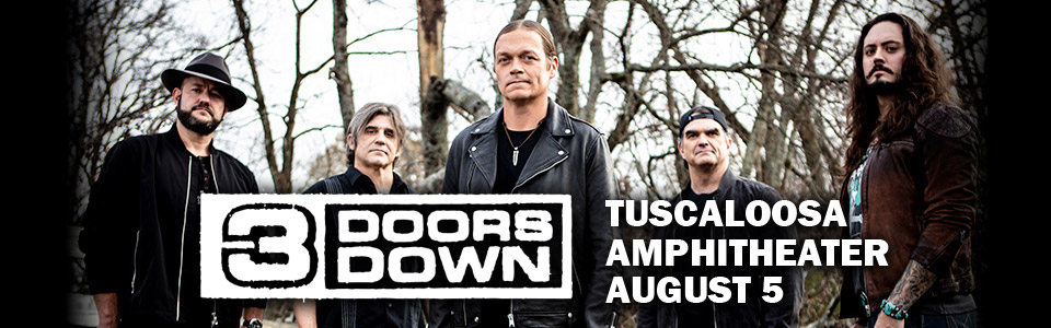 3 Doors Down at the Tuscaloosa Amphitheater on August 5